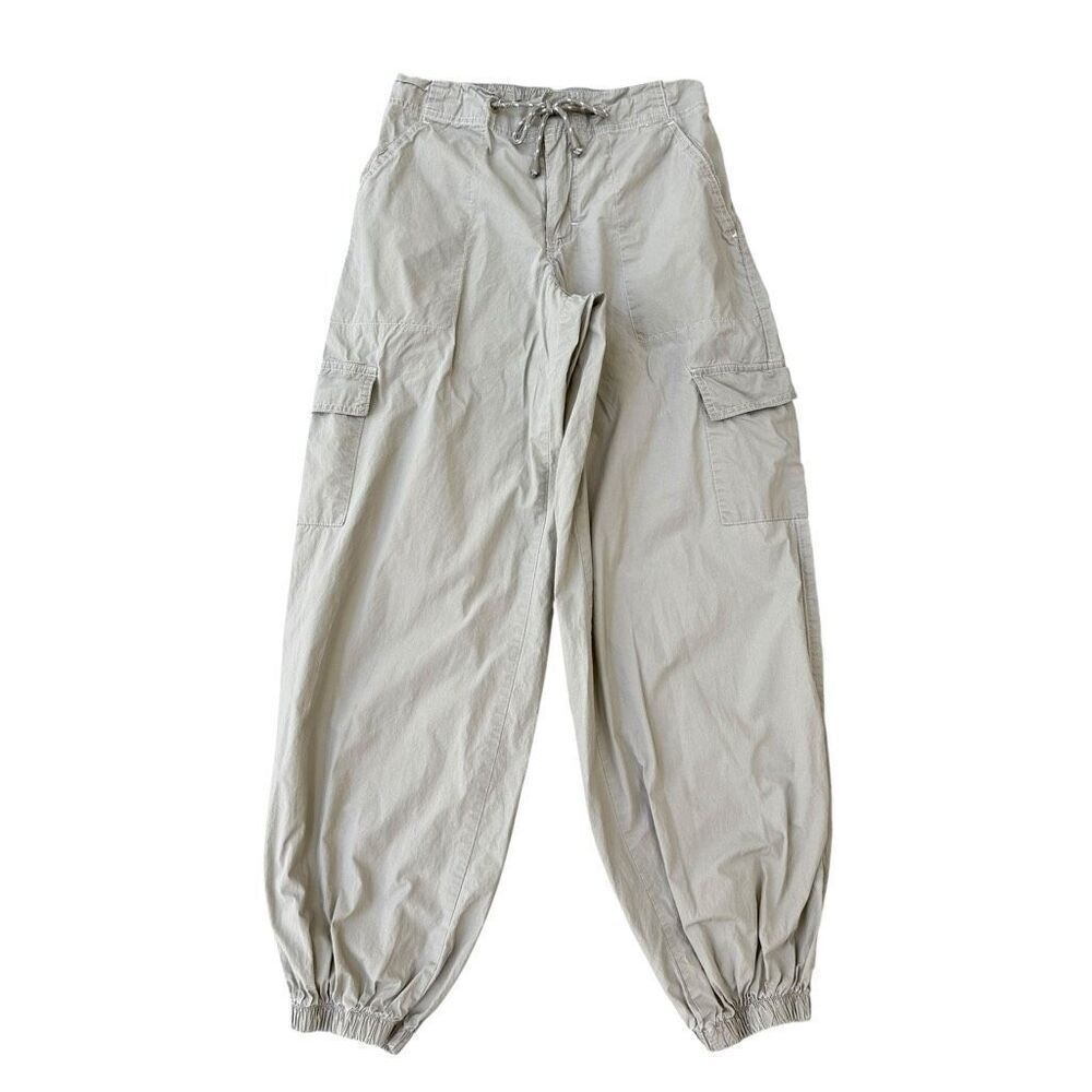 Rachel Paige Cargo Pants Parachute Joggers Gorpcore Grunge Street Wear Gray Sz S